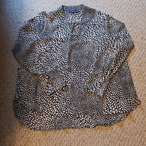 Apt 9 animal print blouse